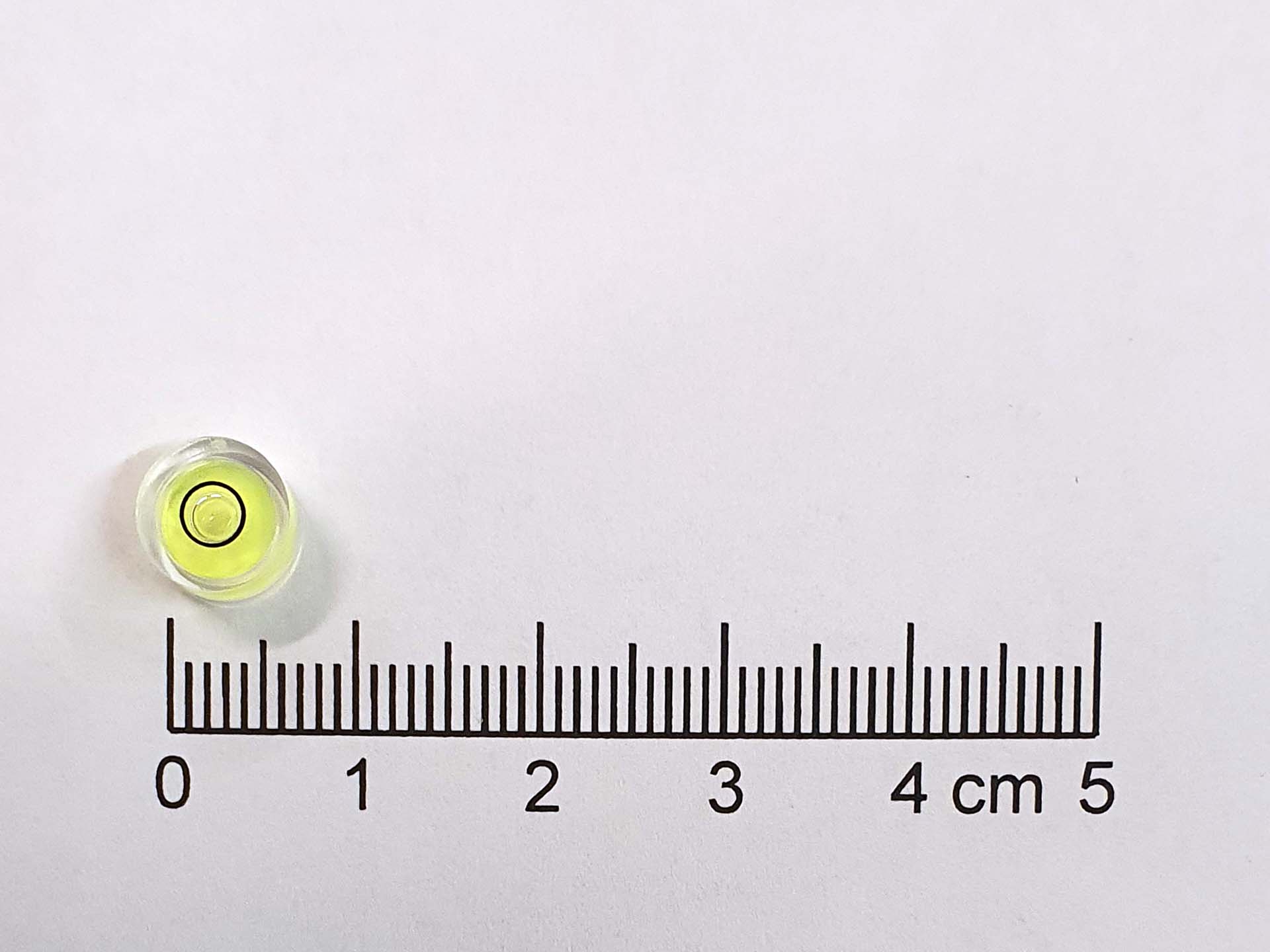 Libela kruhová  D 08, průměr 8mm,  žluto-zelená - Natura Hradec